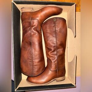 Frye Melissa Button 2 Riding Boots - Cognac